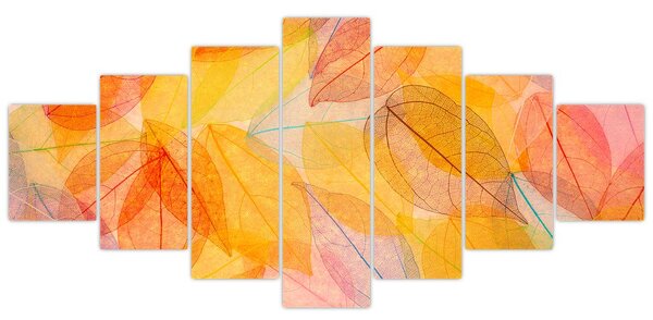 Obraz - Pozadí z podzimního listí (210x100 cm)