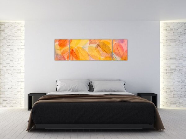 Obraz - Pozadí z podzimního listí (170x50 cm)