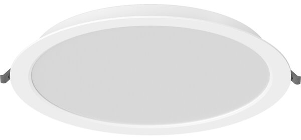 Mexen LDRR, LED stropní svítidlo na zapuštění, průměr 12 cm 30 cm, 24W, neutrální - 4000K, 2640 lm, bílá - L210-030-2440-20