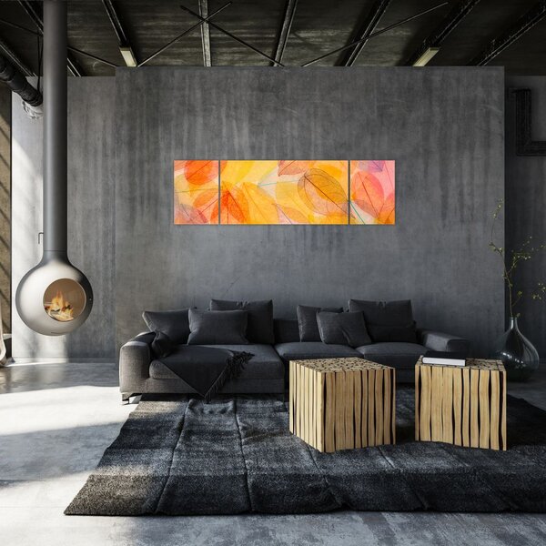 Obraz - Pozadí z podzimního listí (170x50 cm)