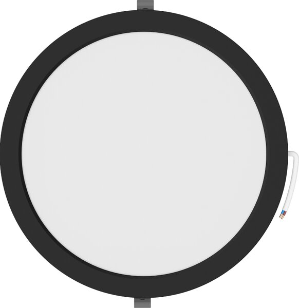 Mexen LDRR, LED stropní svítidlo na zapuštění, průměr 12 cm 30 cm, 24W, neutrální - 4000K, 1920 lm, černá - L210-030-2440-70