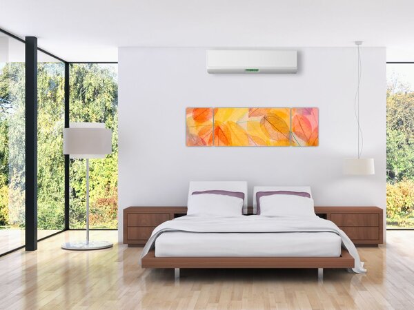 Obraz - Pozadí z podzimního listí (170x50 cm)