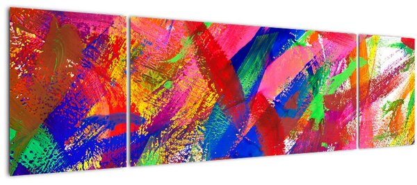 Obraz - Barevná abstrakce (170x50 cm)