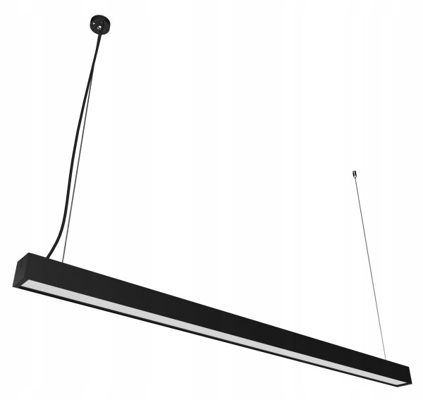 LED Lustr na lanku LED/44W/230V 6000K 120 cm černá
