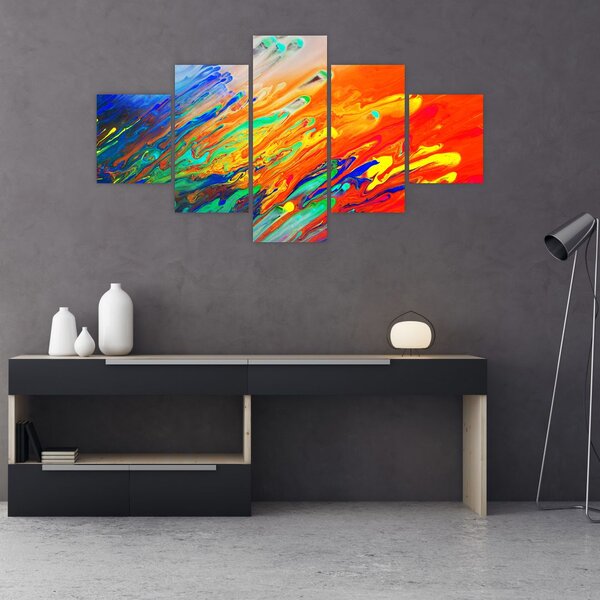 Obraz - Barevná abstrakce (125x70 cm)
