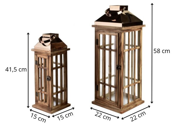 Mondex Sada 2 ks luceren LEVI 58/41,5 bronzová