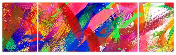 Obraz - Barevná abstrakce (170x50 cm)