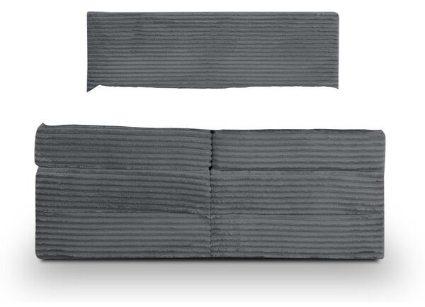 Čalouněná postel MOLLO XL 140x200 cm Šedá I