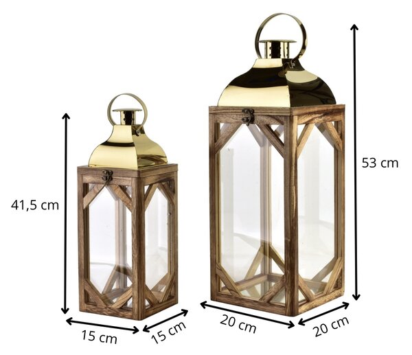 Mondex Sada 2 ks luceren LEVI GOLD 53/41,5 zlatá
