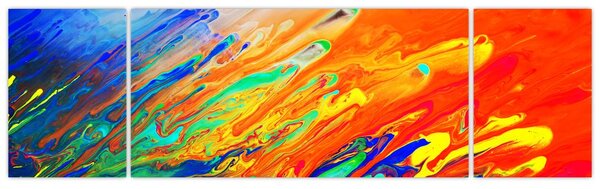 Obraz - Barevná abstrakce (170x50 cm)