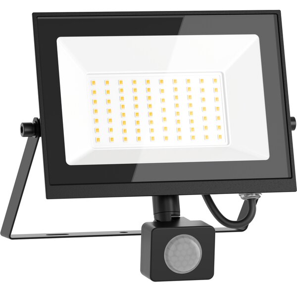 Mexen Luxpro LED reflektor s pohybovým senzorem, 50W, neutrální - 4000K, 4500 lm, černá - L235-050-40-70
