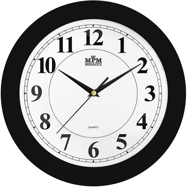 Designové plastové hodiny černé MPM E01.2460