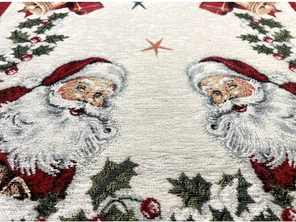 Vánoční gobelínový běhoun na stůl Mikuláš Chenille IT014 Barva Vícebarevná Rozměry 40x130 cm