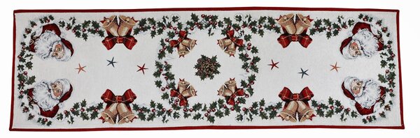 Vánoční gobelínový běhoun na stůl Mikuláš Chenille IT014 Barva Vícebarevná Rozměry 40x130 cm