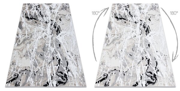Koberec GLOSS 8488 37 abstrakcia, glamour - béžový, šedý