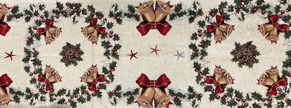 Vánoční gobelínový běhoun na stůl Mikuláš Chenille IT014 Barva Vícebarevná Rozměry 40x130 cm