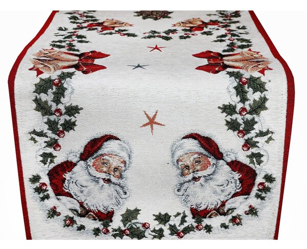 Vánoční gobelínový běhoun na stůl Mikuláš Chenille IT014 Barva Vícebarevná Rozměry 40x130 cm