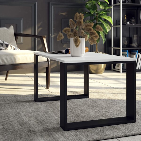 Ak furniture Konferenční stolek Nox bílý/černý