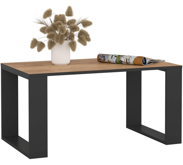 Ak furniture Konferenční stolek Nox dub craft zlatý/černý