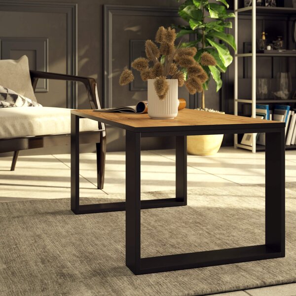 Ak furniture Konferenční stolek Nox dub craft zlatý/černý
