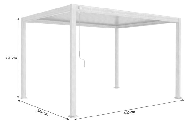 PERGOLA velikost: 400/250/300 cm Gardenson - Online Only zastínění, Online Only
