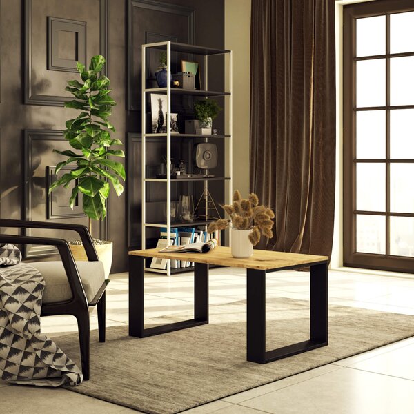 Ak furniture Konferenční stolek Nox dub artisan/černý