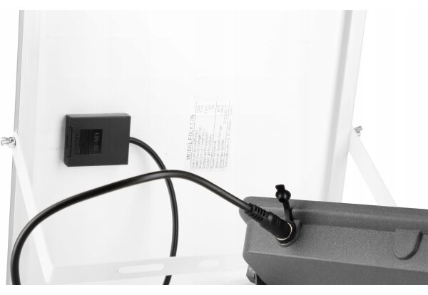LED Stmívatelný solární reflektor LED/50W/3,2V 5000K 6000 mAh IP65 černá + DO