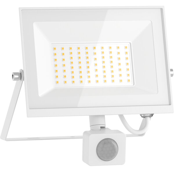 Mexen Luxpro+ LED reflektor s pohybovým senzorem, 50W, neutrální - 4000K, 5500 lm, bílá - L236-050-40-20