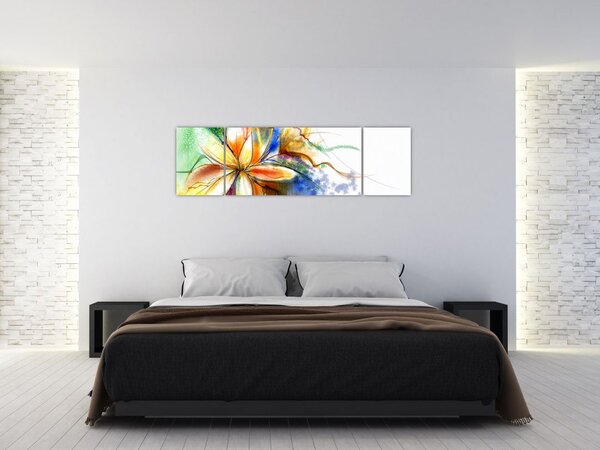 Obraz - Květina (170x50 cm)