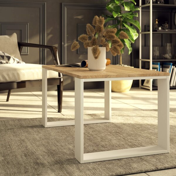 Ak furniture Konferenční stolek Nox dub sonoma/bílý