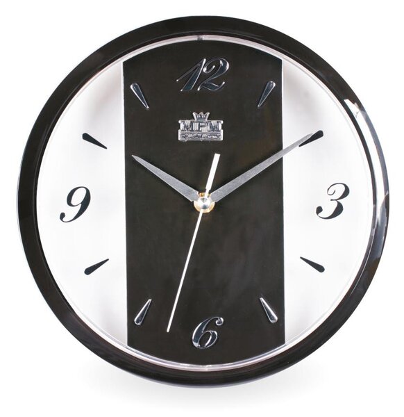 MPM Černé nástěnné hodiny MPM E01.2429 (MPM Černé nástěnné hodiny MPM E01.2429)