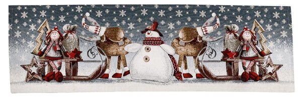 Vánoční gobelínový běhoun na stůl Sáně Chenille IT017 Barva Vícebarevná Rozměry 40x130 cm