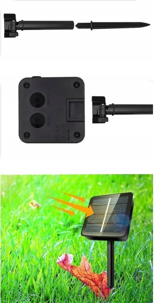 LED Solární dekorační řetěz 30xLED/8 funkcí 500 mAh 6,5 m IP67 teplá bílá
