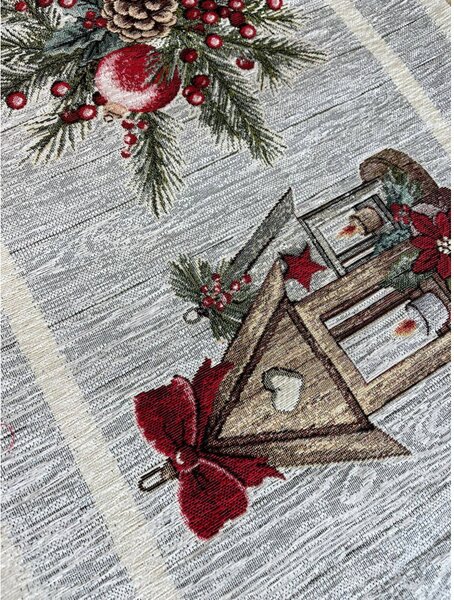 Vánoční gobelínový běhoun na stůl skřítek Chenille IT020 Barva Vícebarevná Rozměry 40x130 cm