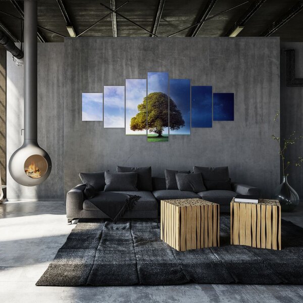 Obraz - Den a noc (210x100 cm)