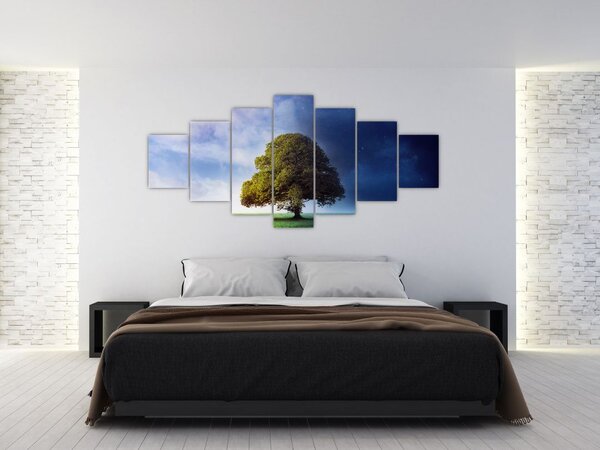 Obraz - Den a noc (210x100 cm)