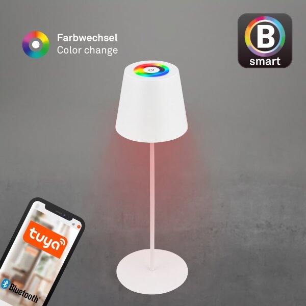 Briloner 7559016-LED RGB St stolní lampa COLORIS 3,5W/5V IP44 2000mAh Wi-Fi Tuya