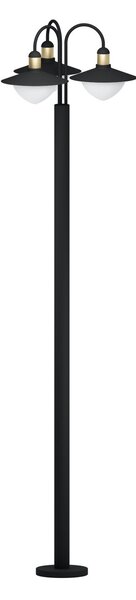 EGLO Venkovní podlahová trojramenná lampa SIRMIONE, černá, 220cm 97288