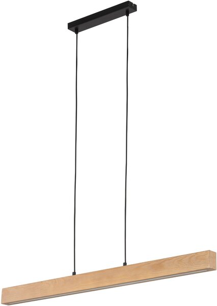 TK Lighting Teo závěsné svítidlo 1x36 W černá-dřevo 6615