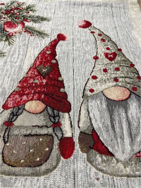Vánoční gobelínový povlak na polštář skřítci Chenille IT020 Barva Vícebarevná Rozměry 42x42 cm