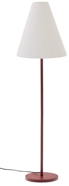Kave Home Terakotově červená kovová stojací lampa Navat 153 cm