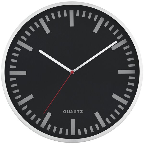 Designové kovové hodiny stříbrné/černé MPM E01.2483