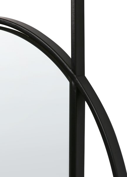 Zrcadlo AUXY 78 cm 70 cm Kov Černá
