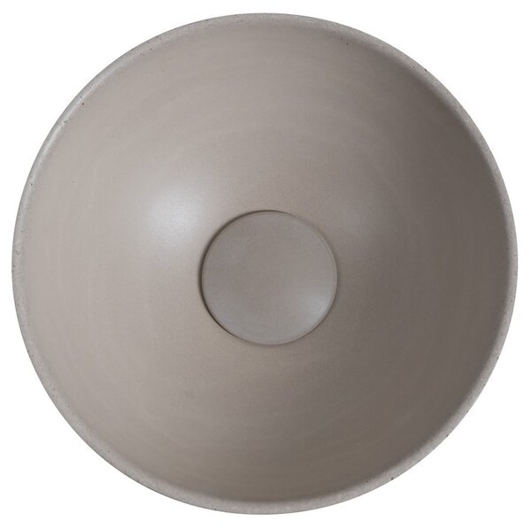 Sapho Sapho, MINOR betonové umyvadlo na desku, průměr 26cm, písková, MR26014