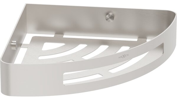 Mexen Laxo-C, rohová polička, broušená ocel, 70A8513-97