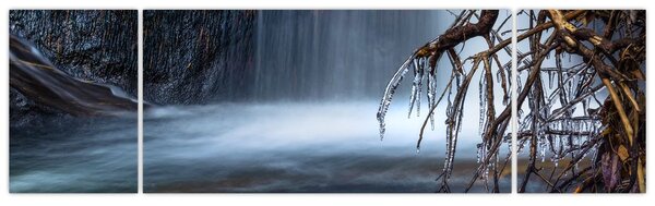 Obraz zimní laguny (170x50 cm)