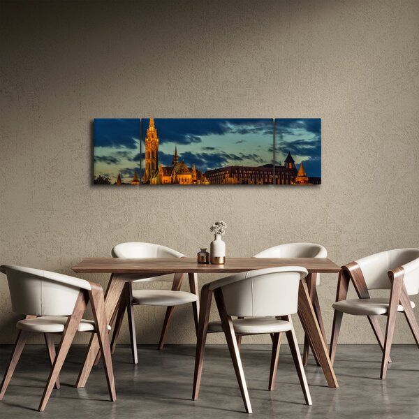 Obraz osvětlené stavby (170x50 cm)