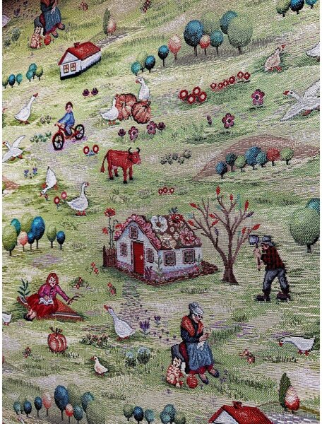 Gobelínová dekorační látka Eden 1177, š. 140 cm Barva Vícebarevná Rozměry Šířka 140 cm