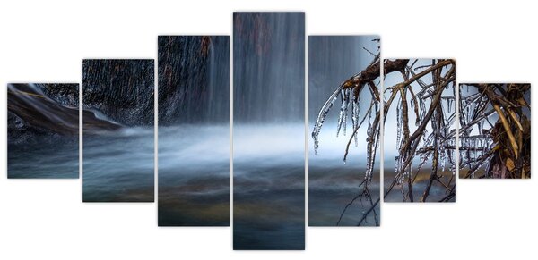 Obraz zimní laguny (210x100 cm)