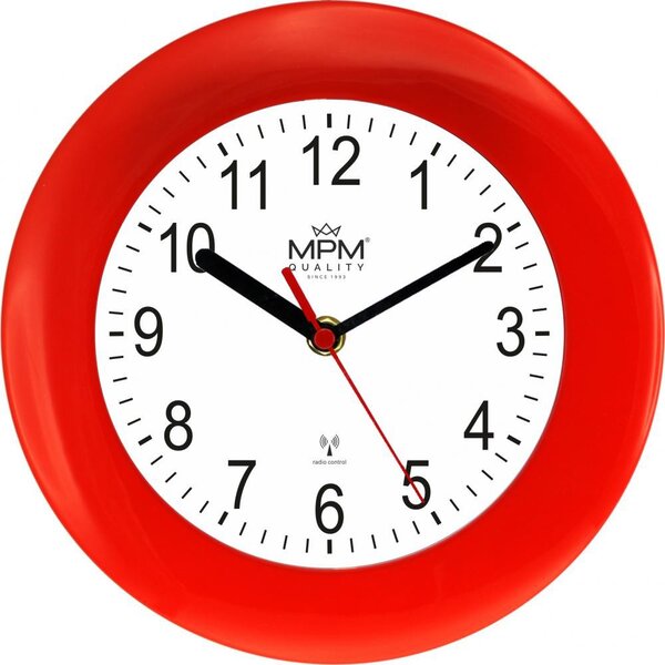 Designové plastové hodiny červené MPM E01.2953.20.A